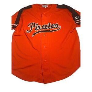 Starter Vintage 90s Pittsburgh Pirates MLB Baseball Blank Jersey Size XL Orange